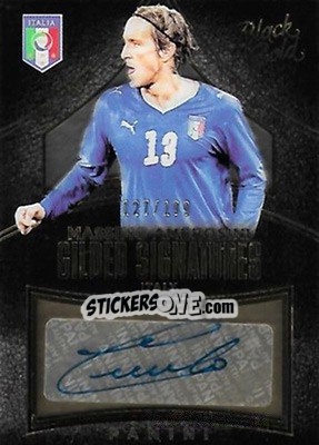 Sticker Massimo Ambrosini - Black Gold Soccer 2016-2017 - Panini