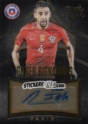 Sticker Mauricio Isla - Black Gold Soccer 2016-2017 n. GS-MI - Panini