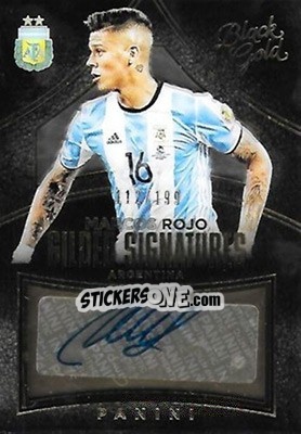 Sticker Marcos Rojo - Black Gold Soccer 2016-2017 - Panini