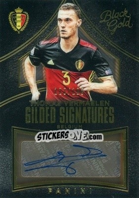 Sticker Thomas Vermaelen - Black Gold Soccer 2016-2017 n. GS-TV - Panini