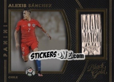 Sticker Alexis Sanchez - Black Gold Soccer 2016-2017 n. MM-AS - Panini