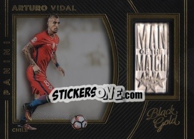 Sticker Arturo Vidal - Black Gold Soccer 2016-2017 n. MM-AV - Panini