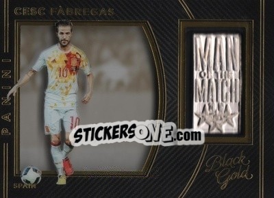 Sticker Cesc Fabregas - Black Gold Soccer 2016-2017 - Panini