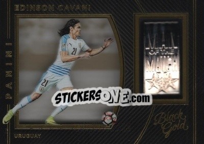 Sticker Edinson Cavani - Black Gold Soccer 2016-2017 - Panini
