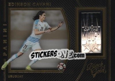 Sticker Edinson Cavani - Black Gold Soccer 2016-2017 n. MM-EC - Panini