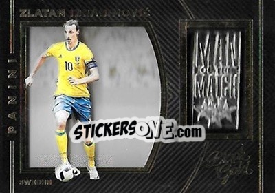 Sticker Zlatan Ibrahimovic - Black Gold Soccer 2016-2017 n. MM-ZI - Panini