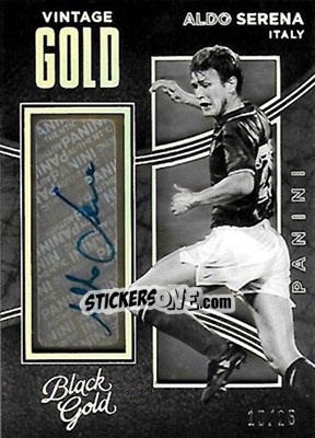 Sticker Aldo Serena - Black Gold Soccer 2016-2017 - Panini