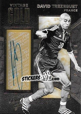 Sticker David Trezeguet - Black Gold Soccer 2016-2017 n. VG-DT - Panini