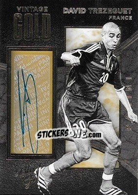 Figurina David Trezeguet - Black Gold Soccer 2016-2017 - Panini