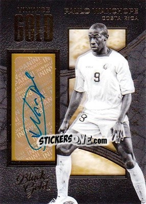 Sticker Paulo Wanchope - Black Gold Soccer 2016-2017 n. VG-PW - Panini