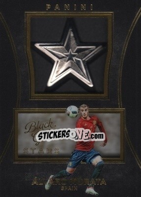 Sticker Alvaro Morata - Black Gold Soccer 2016-2017 n. S-AMO - Panini