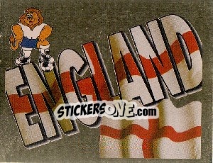 Sticker England Emblem - UEFA Euro England 1996 n. 3 - Merlin