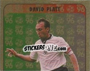 Cromo David Platt - UEFA Euro England 1996 - Merlin