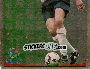 Sticker David Platt - UEFA Euro England 1996 - Merlin