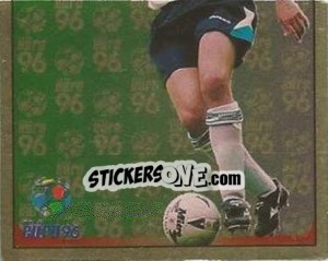 Sticker David Platt - UEFA Euro England 1996 - Merlin