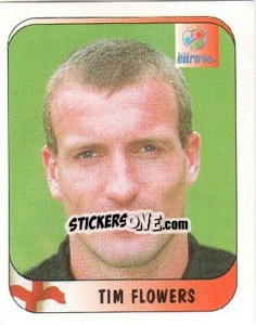 Sticker Tim Flowers - UEFA Euro England 1996 n. 10 - Merlin