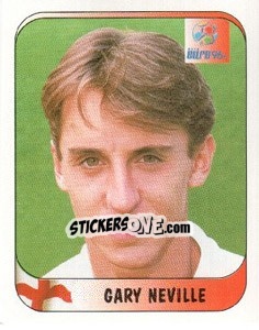 Sticker Gary Neville - UEFA Euro England 1996 n. 11 - Merlin