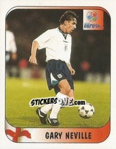 Cromo Gary Nevill - UEFA Euro England 1996 - Merlin