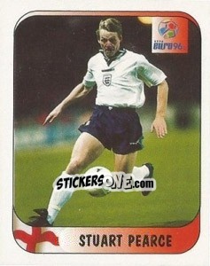 Sticker Stuart Pearce - UEFA Euro England 1996 n. 16a - Merlin