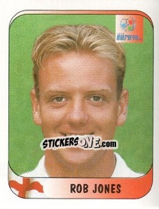 Cromo Rob Jones - UEFA Euro England 1996 - Merlin