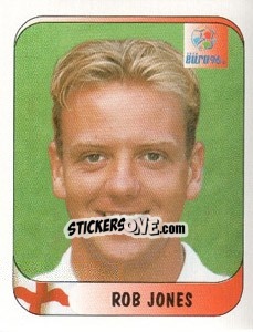 Cromo Rob Jones - UEFA Euro England 1996 n. 17 - Merlin