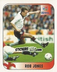 Sticker Rob Jones - UEFA Euro England 1996 n. 17a - Merlin