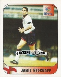 Sticker Jemie Redknap - UEFA Euro England 1996 n. 20a - Merlin