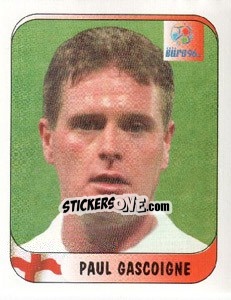 Sticker Paul Gascoigne - UEFA Euro England 1996 n. 21 - Merlin