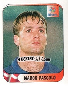 Sticker Marco Pascolo - UEFA Euro England 1996 - Merlin