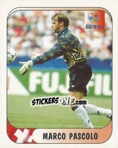 Sticker Marco Poscolo - UEFA Euro England 1996 n. 35a - Merlin
