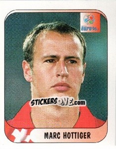 Sticker Marc Hottiger - UEFA Euro England 1996 n. 36 - Merlin