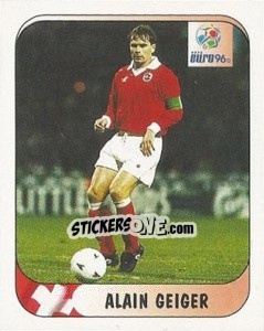 Sticker Alain Geiger - UEFA Euro England 1996 n. 37a - Merlin