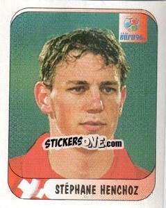 Sticker Stephane Henchoz - UEFA Euro England 1996 - Merlin