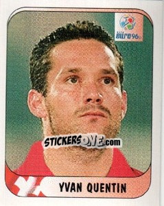 Sticker Yvan Quentin - UEFA Euro England 1996 - Merlin