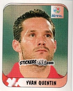 Cromo Yvan Quentin - UEFA Euro England 1996 - Merlin