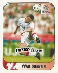 Cromo Yvan Quenten - UEFA Euro England 1996 - Merlin