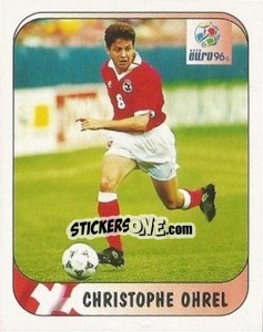 Sticker Christophe Ohrel - UEFA Euro England 1996 n. 41a - Merlin