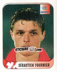 Cromo Sebastien Fournier - UEFA Euro England 1996 - Merlin