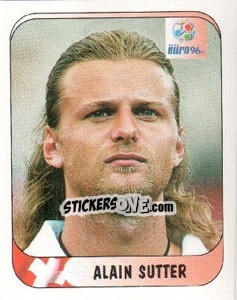 Sticker Alain Sutter - UEFA Euro England 1996 - Merlin
