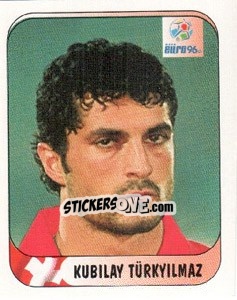 Sticker Kubilay Turkyilmaz - UEFA Euro England 1996 - Merlin