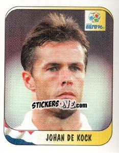 Cromo Johan De Kock - UEFA Euro England 1996 n. 53 - Merlin