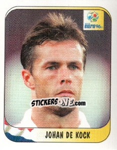 Sticker Johan De Kock - UEFA Euro England 1996 - Merlin