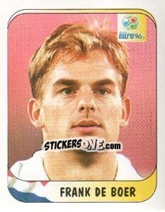 Sticker Frank De Boer - UEFA Euro England 1996 - Merlin