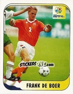 Cromo Frank De Boer - UEFA Euro England 1996 - Merlin