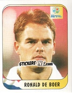 Sticker Ronald De Boer - UEFA Euro England 1996 n. 56 - Merlin