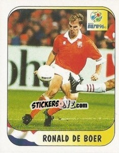 Cromo Ronald De Boer - UEFA Euro England 1996 - Merlin