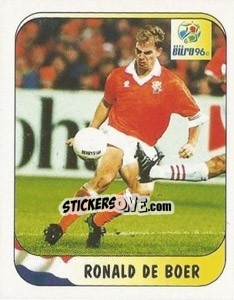 Sticker Ronald De Boer - UEFA Euro England 1996 n. 56a - Merlin