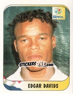 Sticker Edgar Davids - UEFA Euro England 1996 n. 60 - Merlin