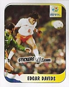 Sticker Edgar Davids - UEFA Euro England 1996 - Merlin