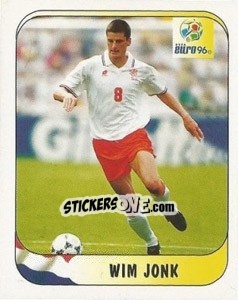 Sticker Wim Jonk - UEFA Euro England 1996 - Merlin